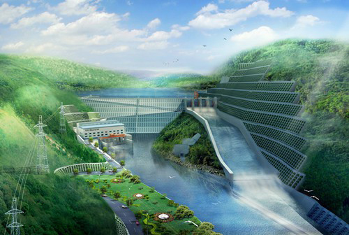天涯镇老挝南塔河1号水电站项目